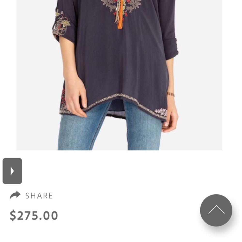 Johnny Was Liliana Embroidered Tunic - Picture 2 of 8